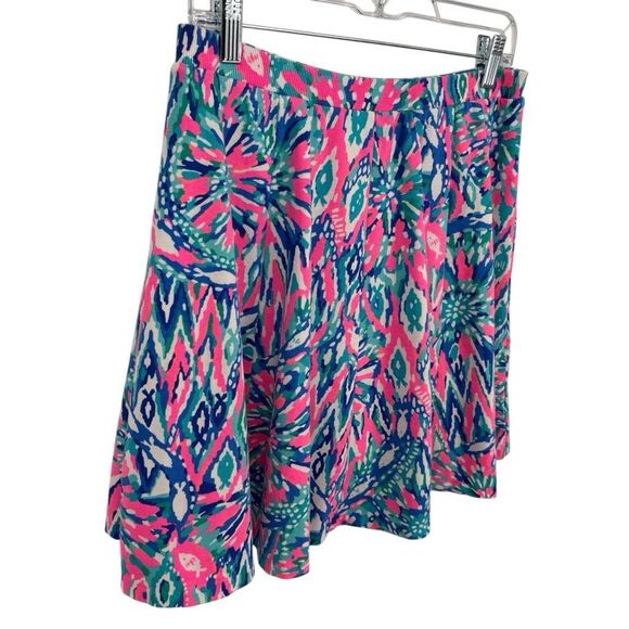 Lilly Pulitzer Pink and Blue Mini Skirt - Picture 3 of 11
